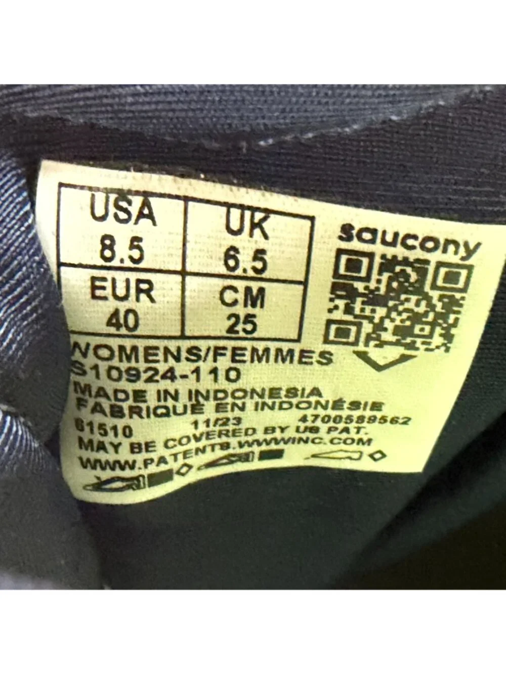 Saucony style number